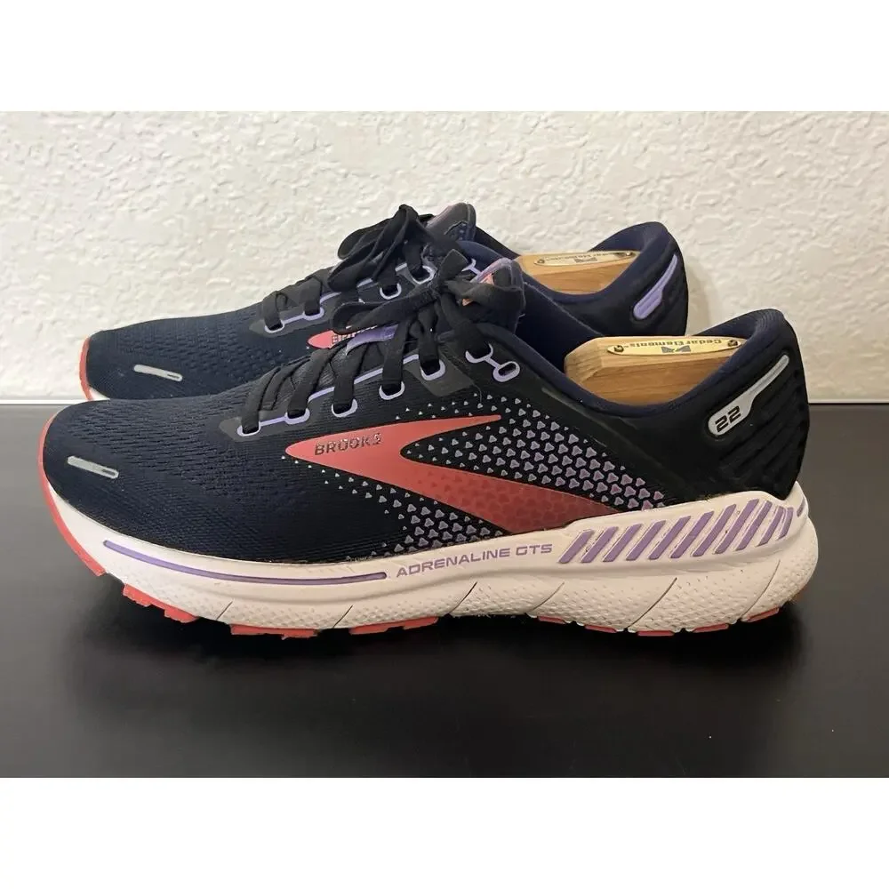 Brooks Adrenaline GTS 22 Black/Pink Running Shoes Sneakers Women's Size 8 B - Picture 5 of 10